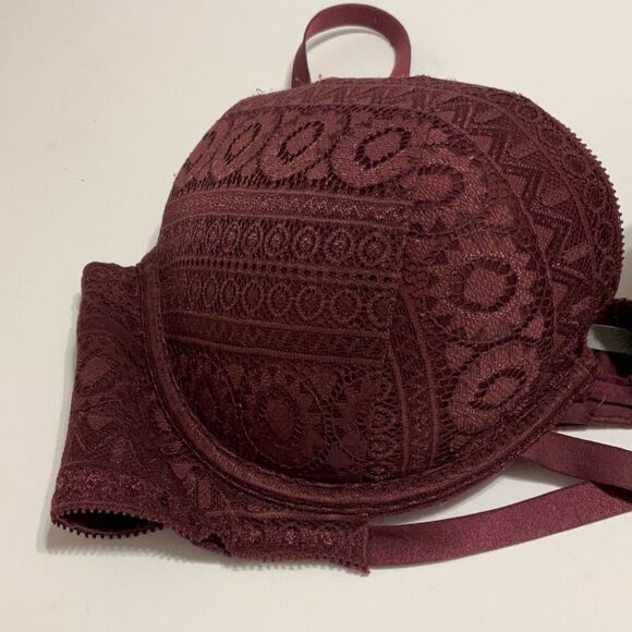 Aerie Burgundy Lace Bra, 36 D - Picture 10 of 10